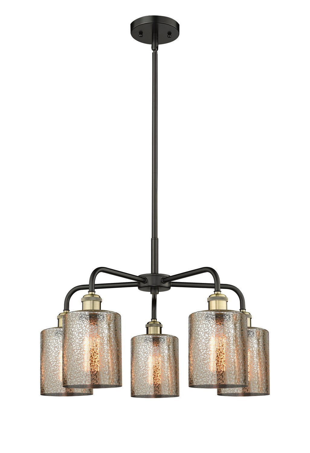 Innovations - 516-5CR-BAB-G116 - Five Light Chandelier - Downtown Urban - Black Antique Brass