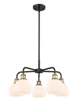 Innovations - 516-5CR-BAB-G121-6 - Five Light Chandelier - Downtown Urban - Black Antique Brass