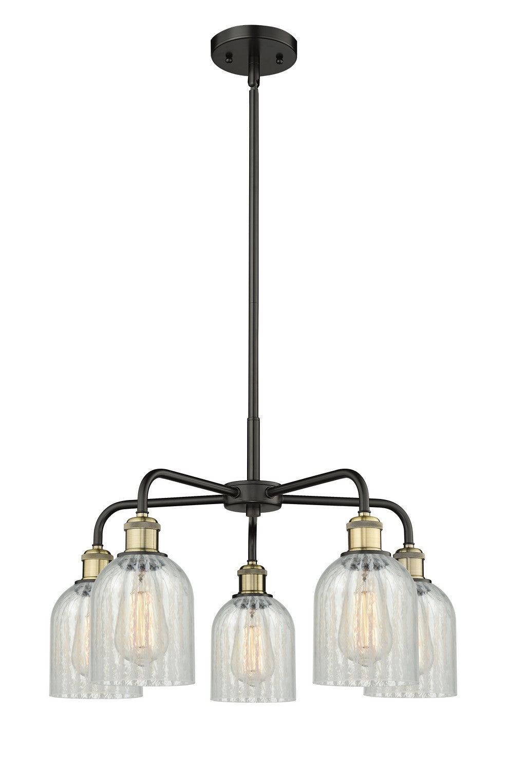 Innovations - 516-5CR-BAB-G2511 - Five Light Chandelier - Downtown Urban - Black Antique Brass