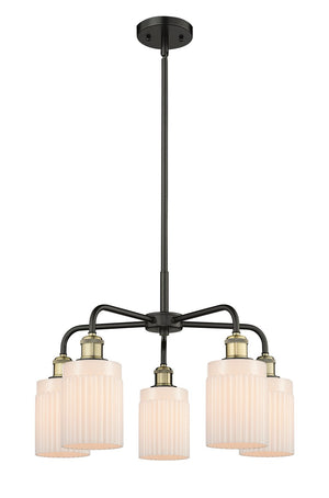 Innovations - 516-5CR-BAB-G341 - Five Light Chandelier - Downtown Urban - Black Antique Brass