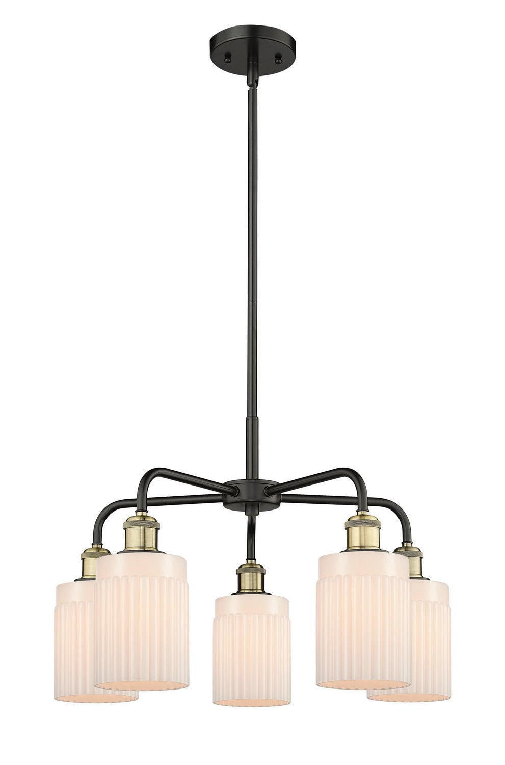 Innovations - 516-5CR-BAB-G341 - Five Light Chandelier - Downtown Urban - Black Antique Brass