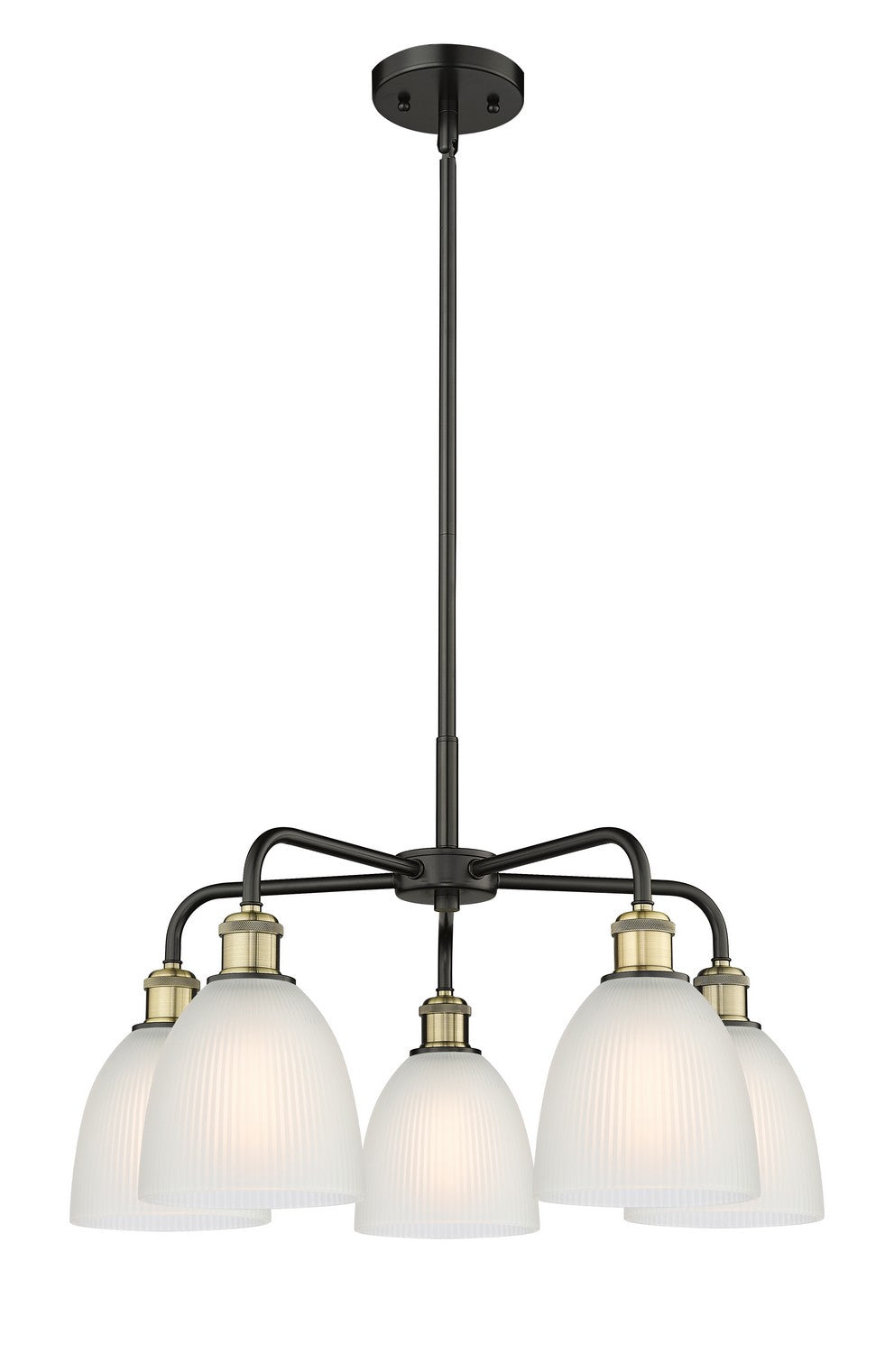 Innovations - 516-5CR-BAB-G381 - Five Light Chandelier - Downtown Urban - Black Antique Brass