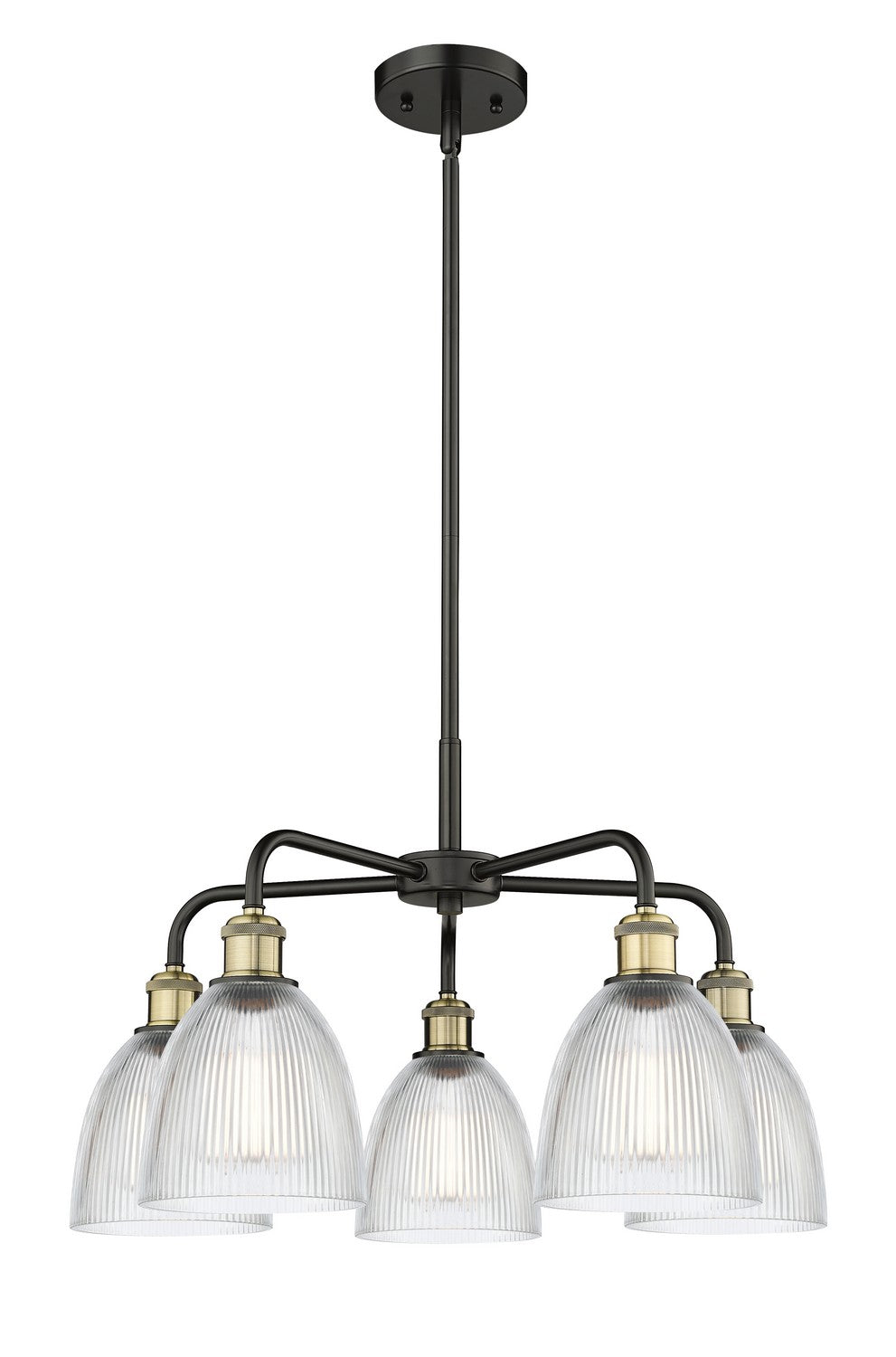 Innovations - 516-5CR-BAB-G382 - Five Light Chandelier - Downtown Urban - Black Antique Brass