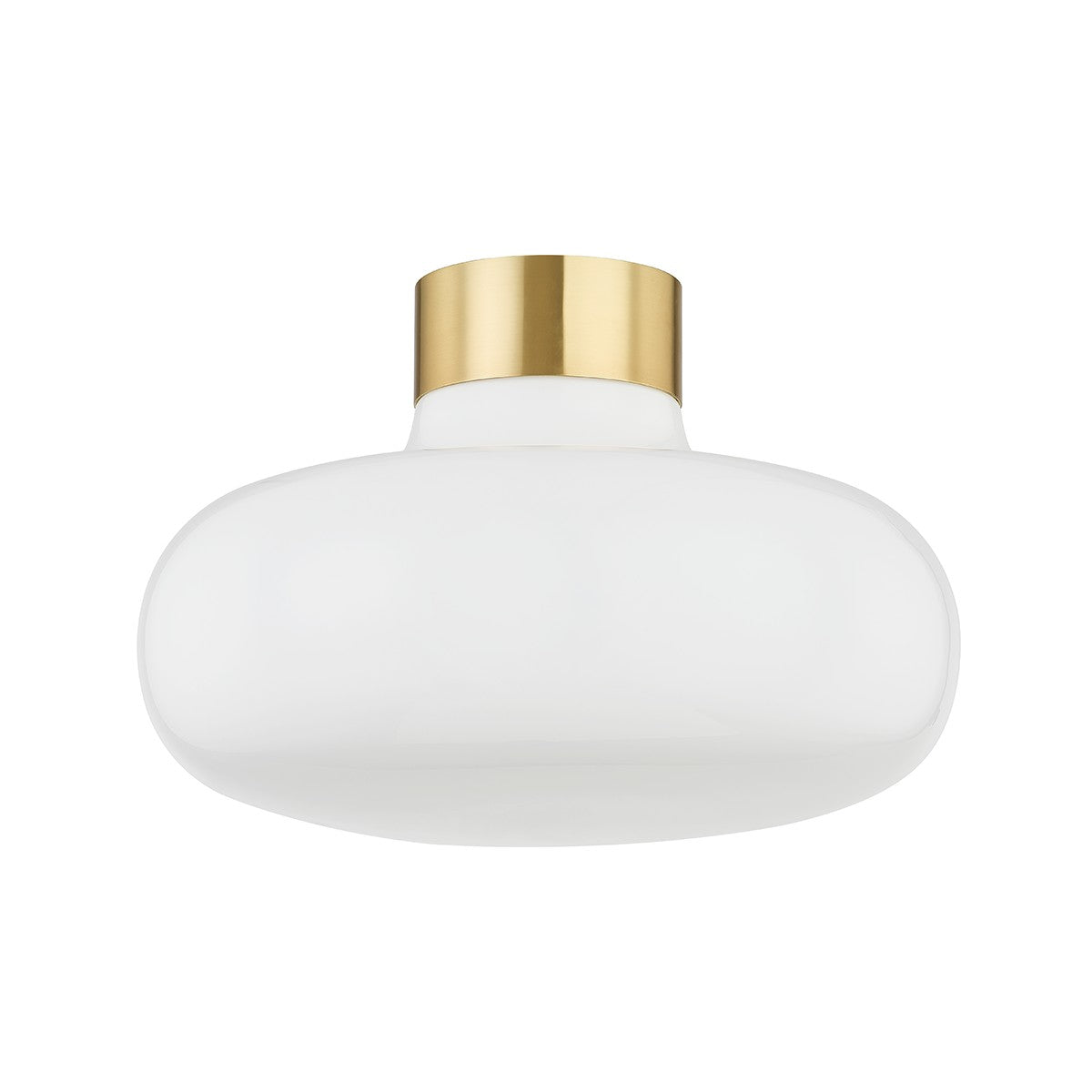 Mitzi - H785501-AGB - One Light Flush Mount - Eliana - Aged Brass