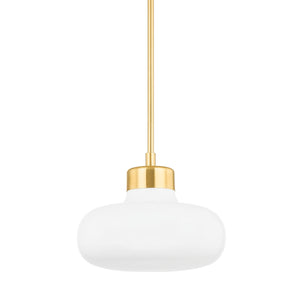 Mitzi - H785701-AGB - One Light Pendant - Eliana - Aged Brass