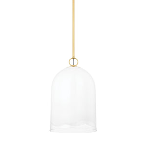 Mitzi - H788701L-AGB - One Light Pendant - Lennon - Aged Brass