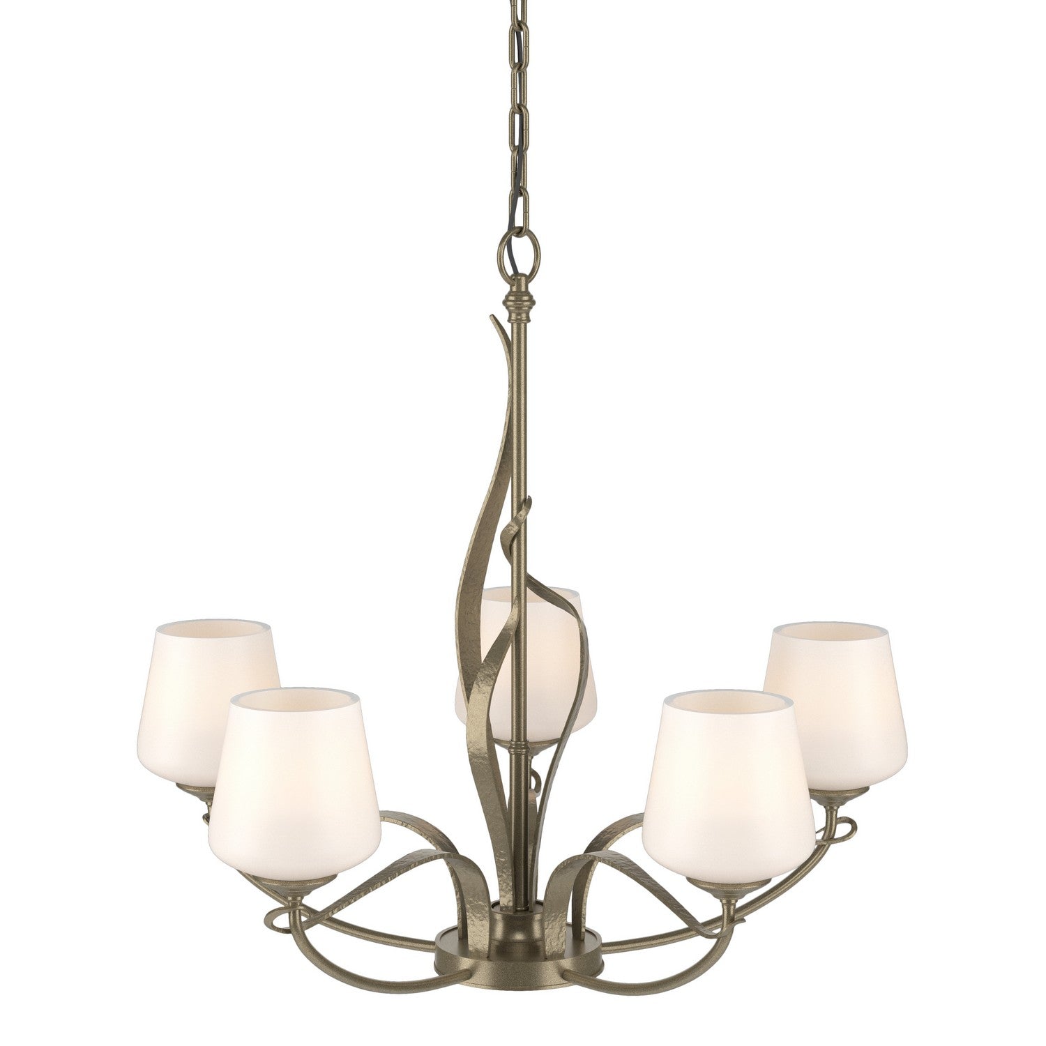 Hubbardton Forge - 103040-SKT-84-GG0236 - Flora 5 Arm Chandelier - Flora - Soft Gold