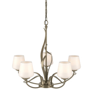 Hubbardton Forge - 103040-SKT-84-GG0236 - Five Light Chandelier - Flora - Soft Gold