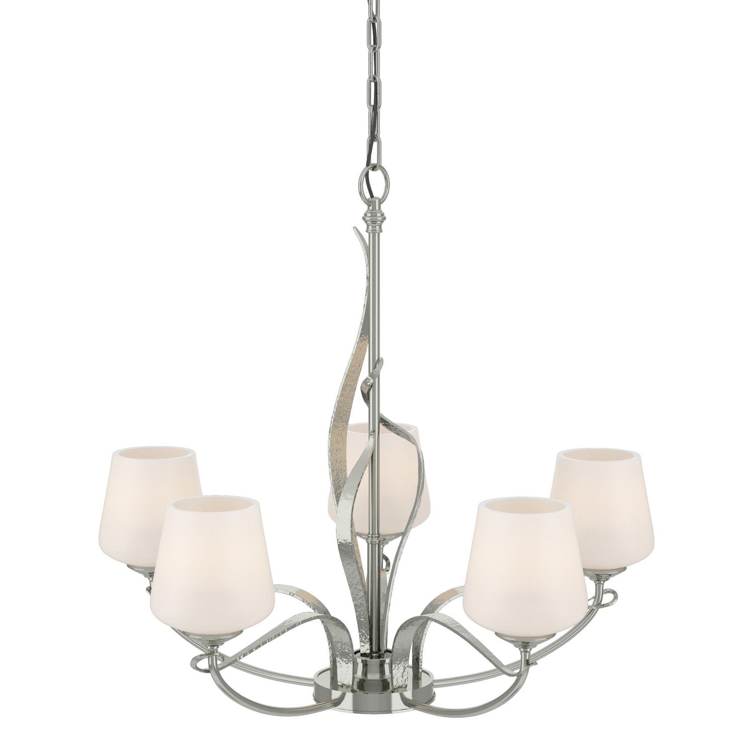 Hubbardton Forge - 103040-SKT-85-GG0236 - Flora 5 Arm Chandelier - Flora - Sterling