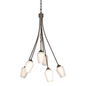Hubbardton Forge - 103043-SKT-05-GG0303 - Six Light Chandelier - Flora - Bronze