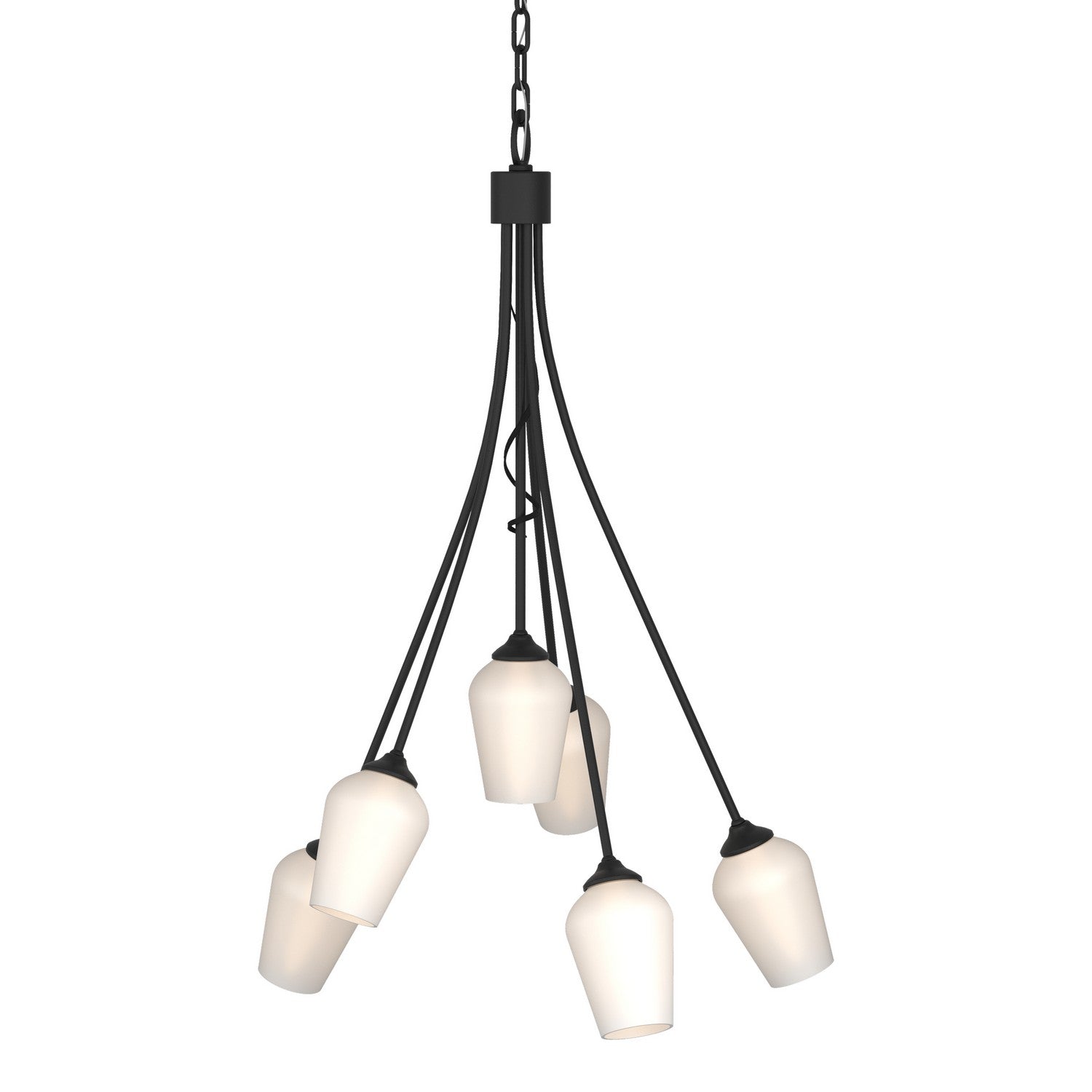 Hubbardton Forge - 103043-SKT-10-GG0303 - Flora 6 Arm Chandelier - Flora - Black