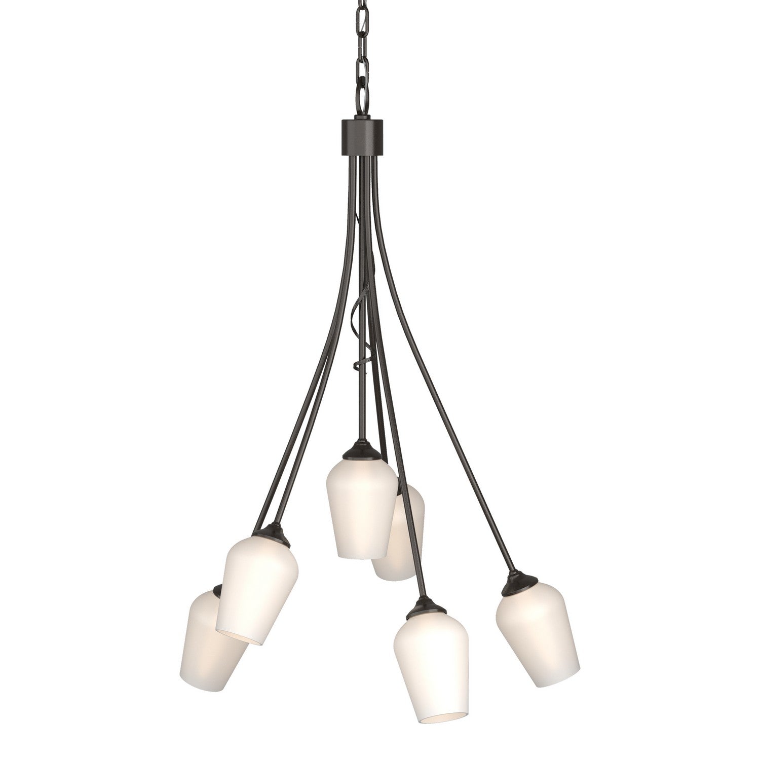 Hubbardton Forge - 103043-SKT-14-GG0303 - Flora 6 Arm Chandelier - Flora - Oil Rubbed Bronze