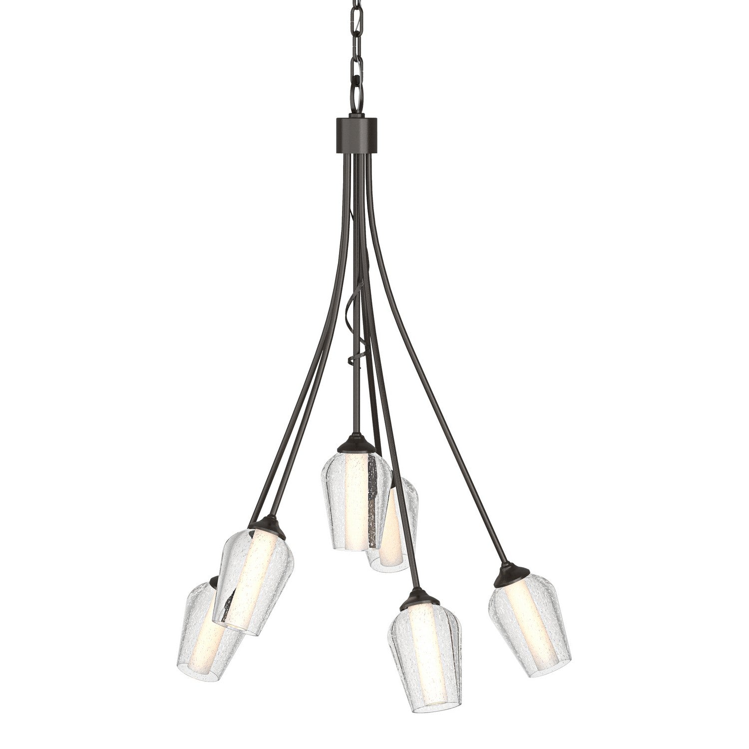 Hubbardton Forge - 103043-SKT-14-ZS0354 - Flora 6 Arm Chandelier - Flora - Oil Rubbed Bronze