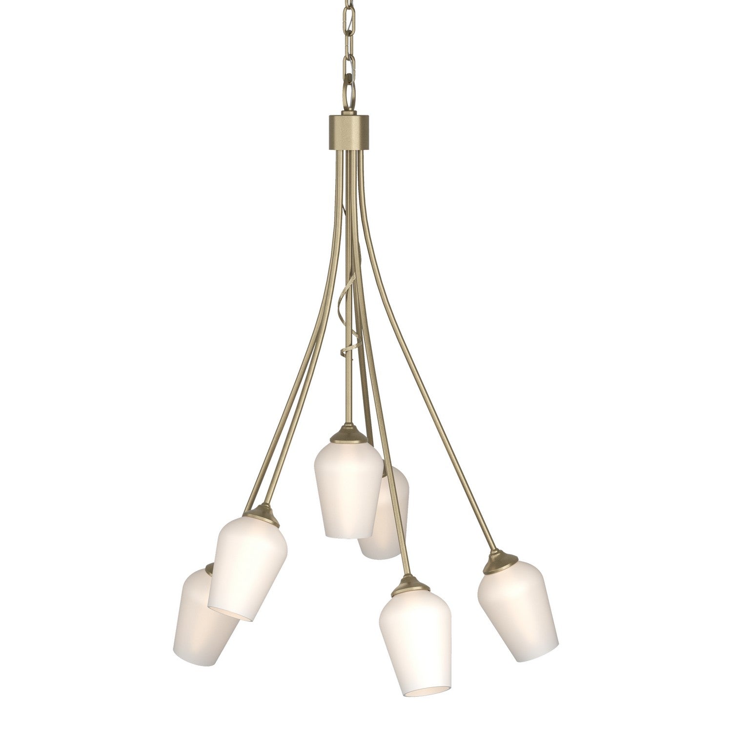 Hubbardton Forge - 103043-SKT-84-GG0303 - Flora 6 Arm Chandelier - Flora - Soft Gold