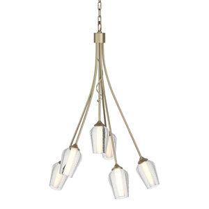 Hubbardton Forge - 103043-SKT-84-ZS0354 - Six Light Chandelier - Flora - Soft Gold