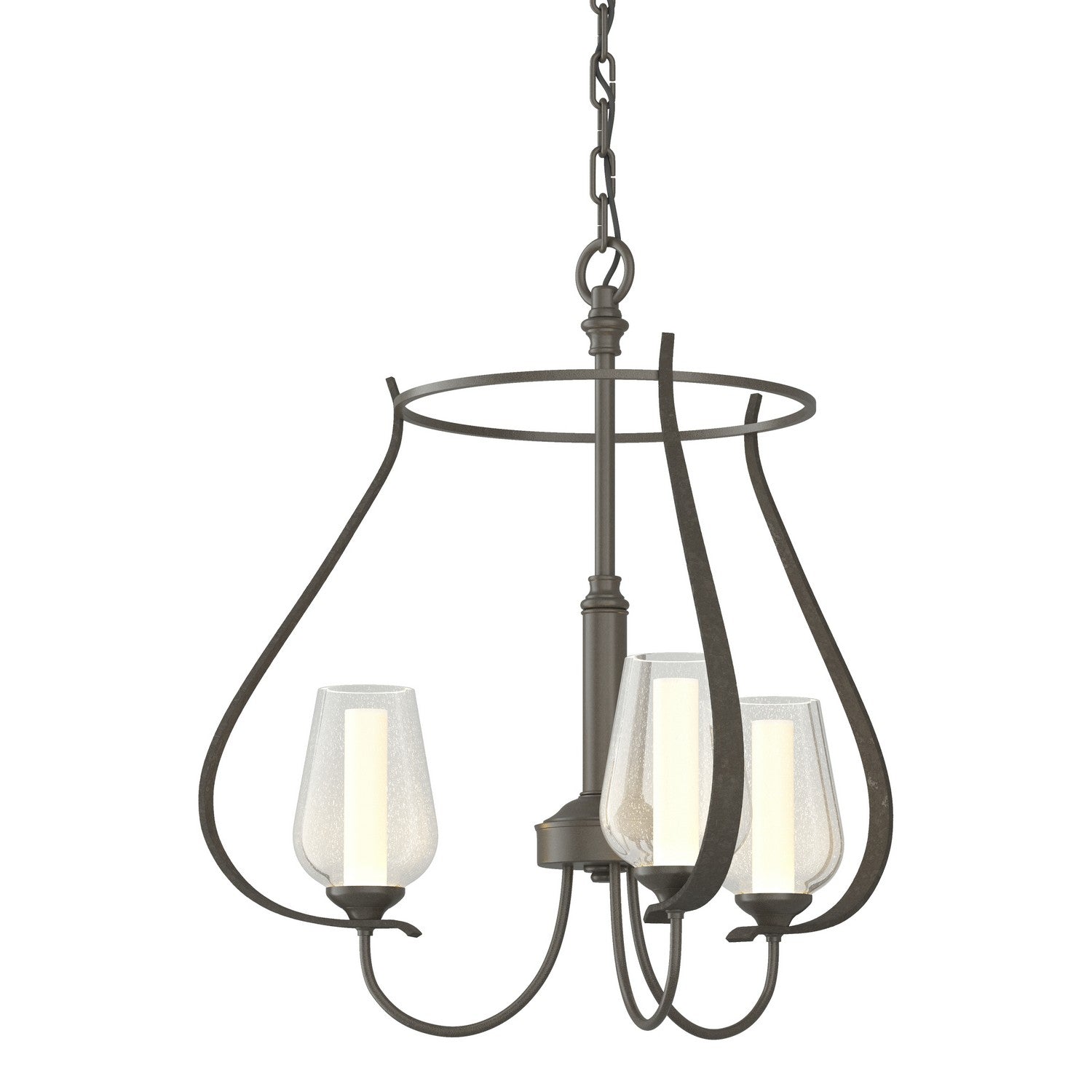 Hubbardton Forge - 103047-SKT-07-ZS0354 - Flora 3 Arm Chandelier - Flora - Dark Smoke