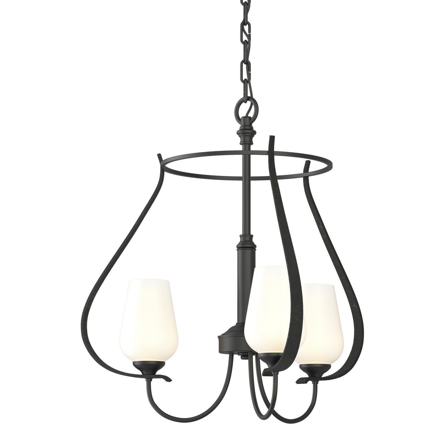 Hubbardton Forge - 103047-SKT-10-GG0303 - Flora 3 Arm Chandelier - Flora - Black