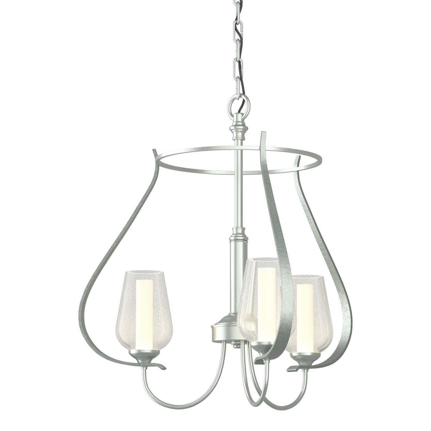 Hubbardton Forge - 103047-SKT-82-ZS0354 - Flora 3 Arm Chandelier - Flora - Vintage Platinum