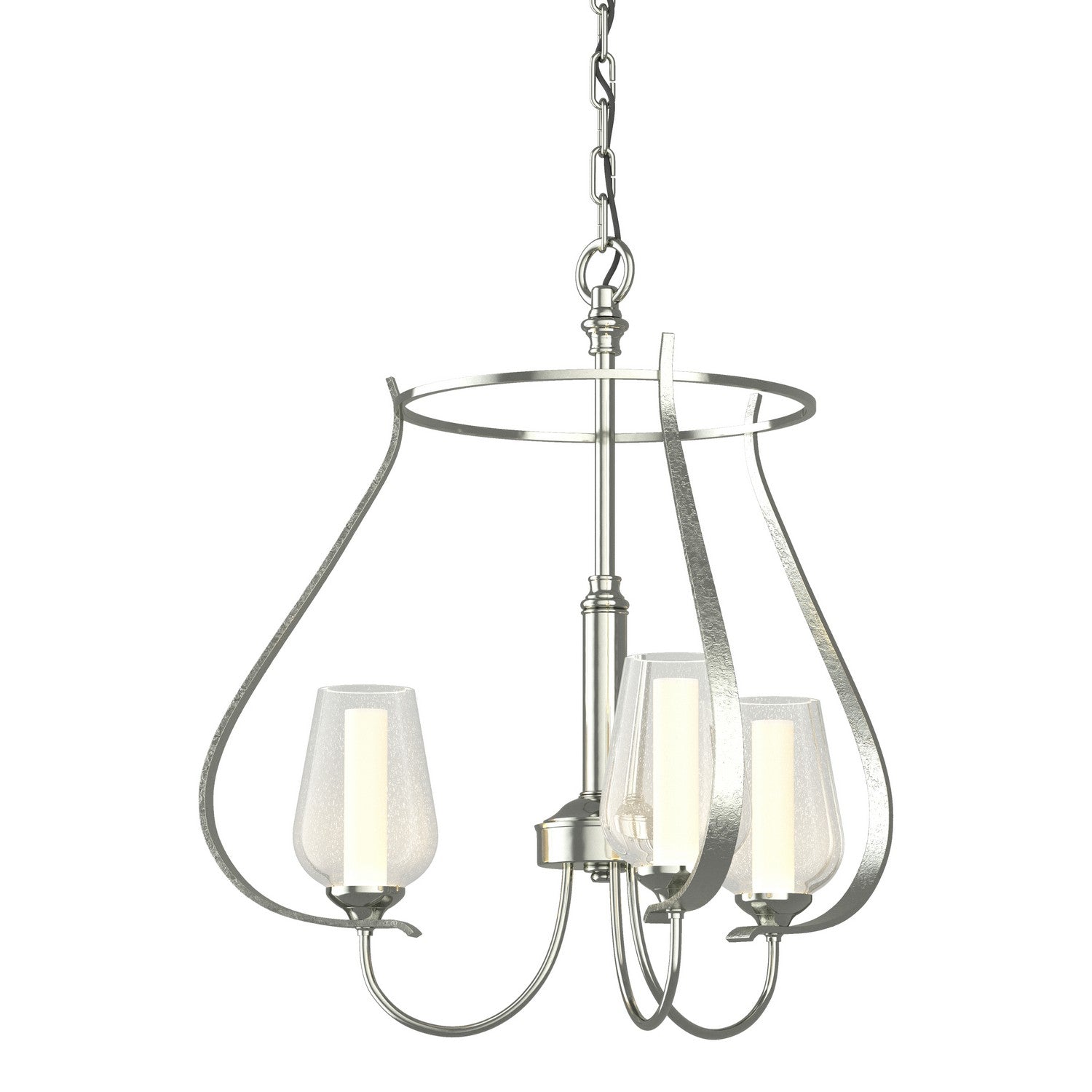 Hubbardton Forge - 103047-SKT-85-ZS0354 - Three Light Chandelier - Flora - Sterling