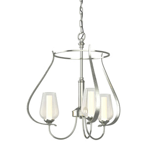 Hubbardton Forge - 103047-SKT-85-ZS0354 - Three Light Chandelier - Flora - Sterling