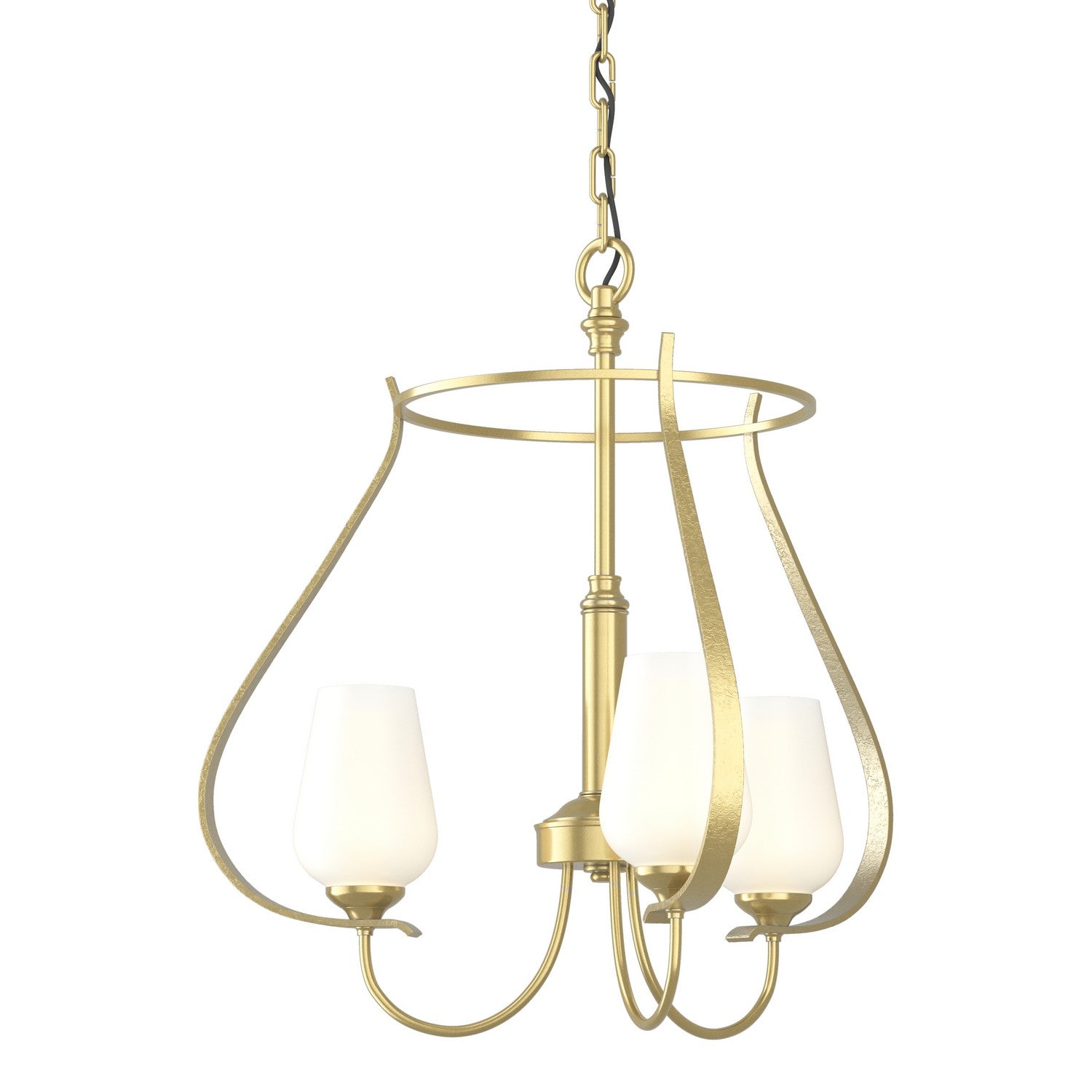Hubbardton Forge - 103047-SKT-86-GG0303 - Flora 3 Arm Chandelier - Flora - Modern Brass