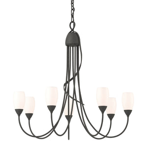 Hubbardton Forge - 103049-SKT-20-GG0444 - Seven Light Chandelier - Flora - Natural Iron