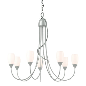 Hubbardton Forge - 103049-SKT-82-GG0444 - Seven Light Chandelier - Flora - Vintage Platinum