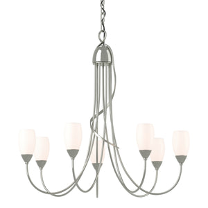 Hubbardton Forge - 103049-SKT-85-GG0444 - Seven Light Chandelier - Flora - Sterling