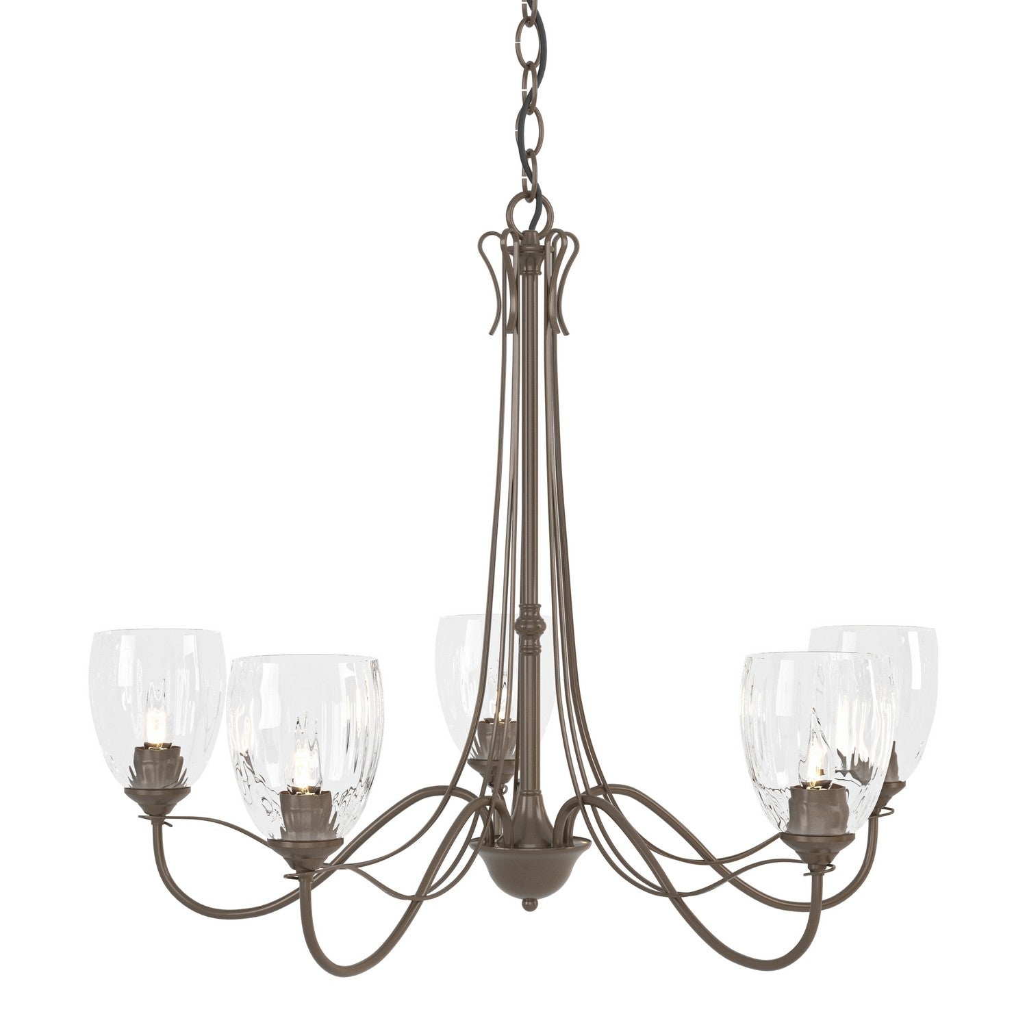 Hubbardton Forge - 103063-SKT-05-LL0083 - Five Light Chandelier - Trellis - Bronze