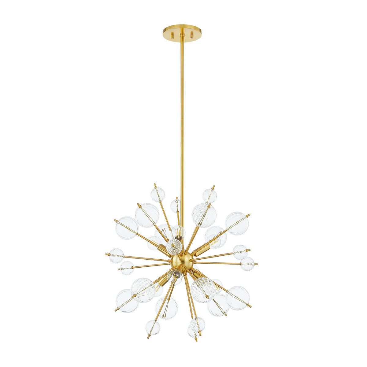 Mitzi - H794806-AGB - Six Light Chandelier - Linnea - Aged Brass