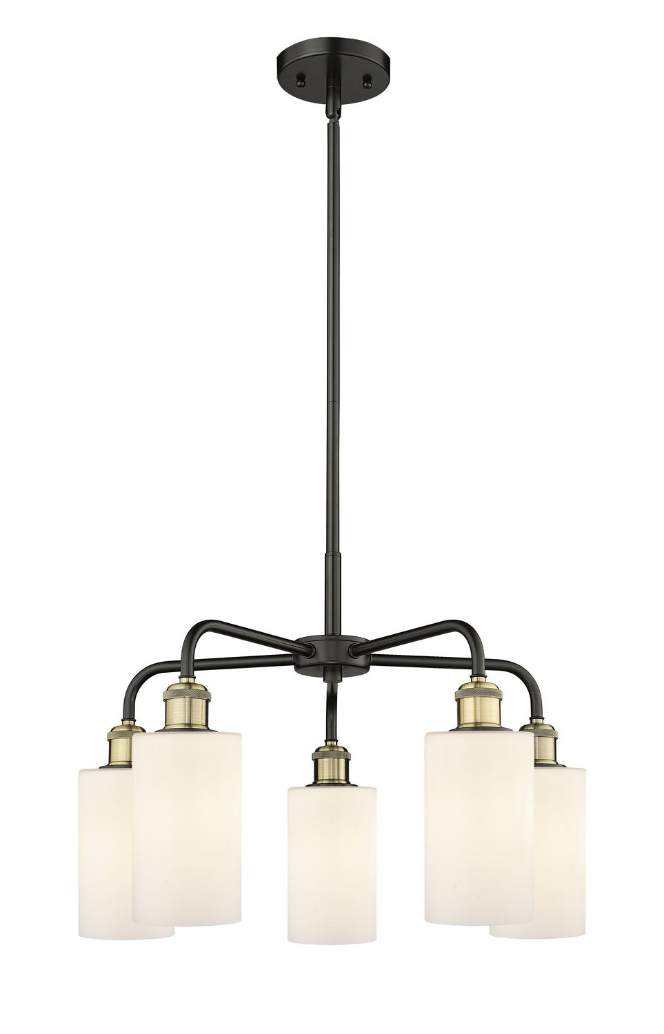 Innovations - 516-5CR-BAB-G801 - Five Light Chandelier - Downtown Urban - Black Antique Brass