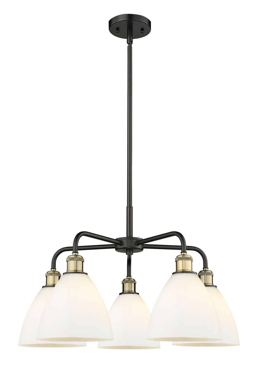 Innovations - 516-5CR-BAB-GBD-751 - Five Light Chandelier - Ballston - Black Antique Brass