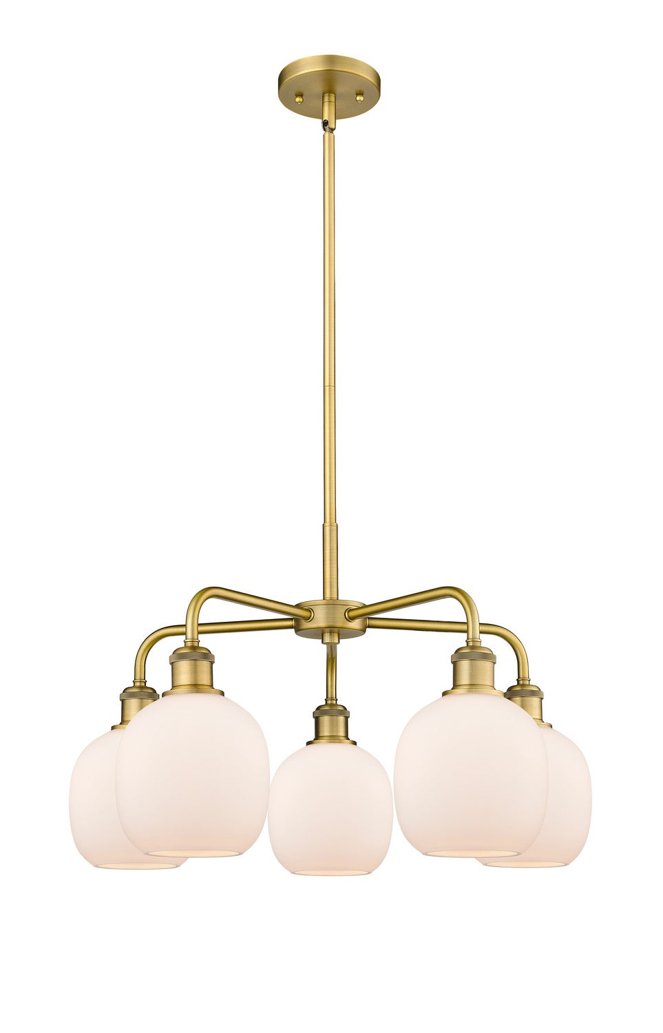 Innovations - 516-5CR-BB-G101 - Five Light Chandelier - Ballston - Brushed Brass