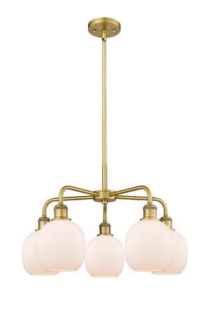 Innovations - 516-5CR-BB-G101 - Five Light Chandelier - Ballston - Brushed Brass