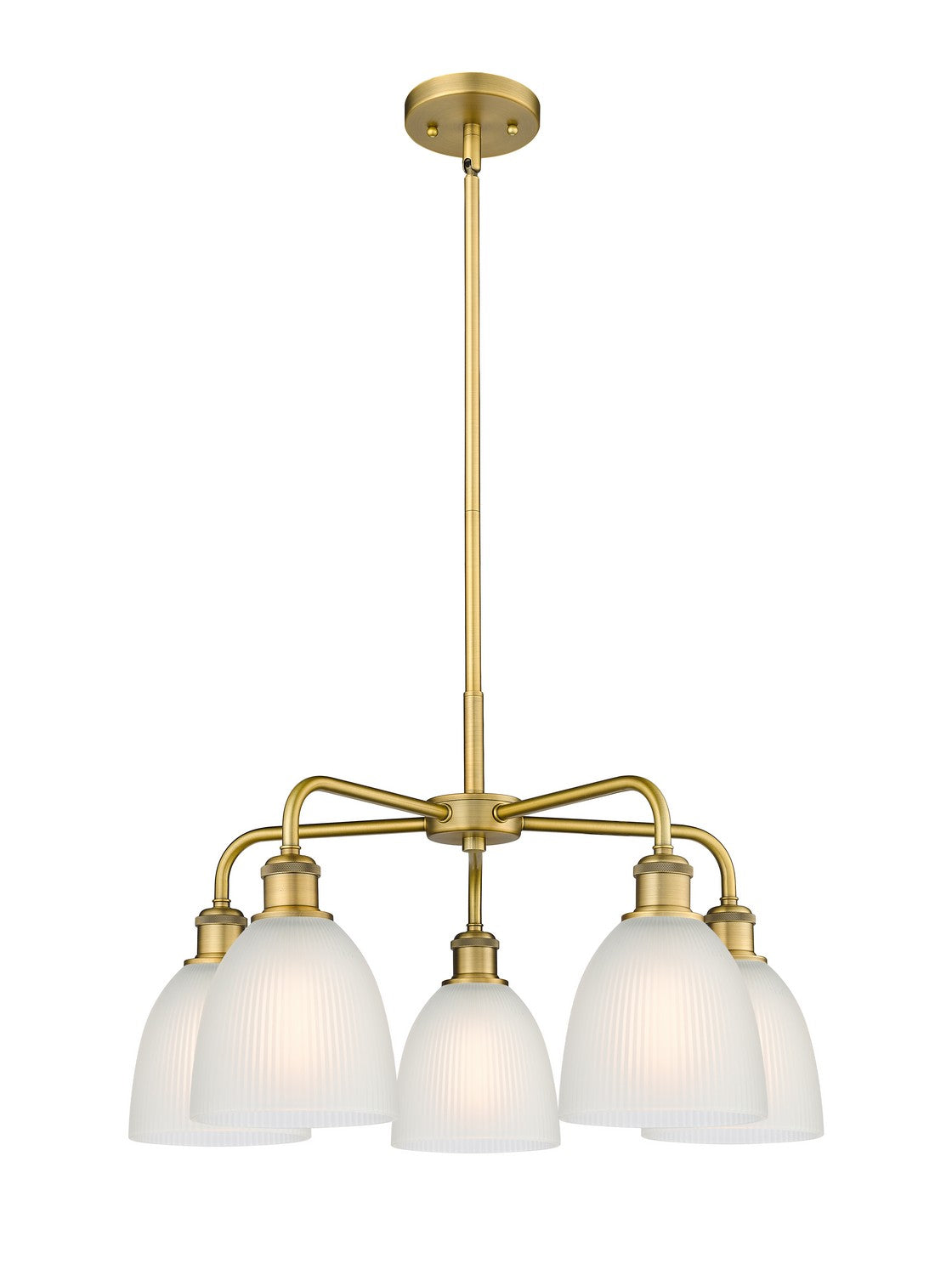 Innovations - 516-5CR-BB-G381 - Five Light Chandelier - Ballston - Brushed Brass