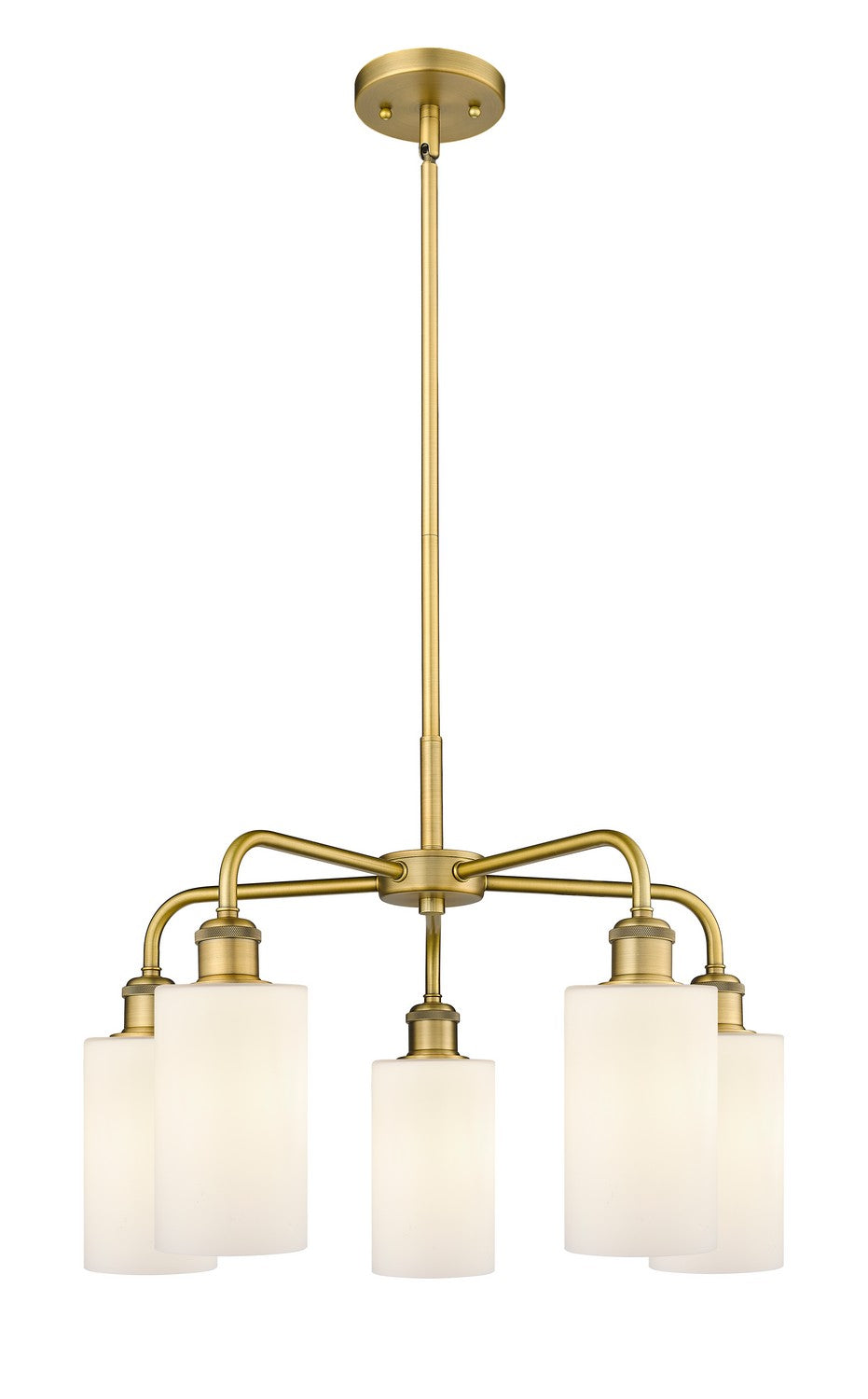 Innovations - 516-5CR-BB-G801 - Five Light Chandelier - Ballston - Brushed Brass