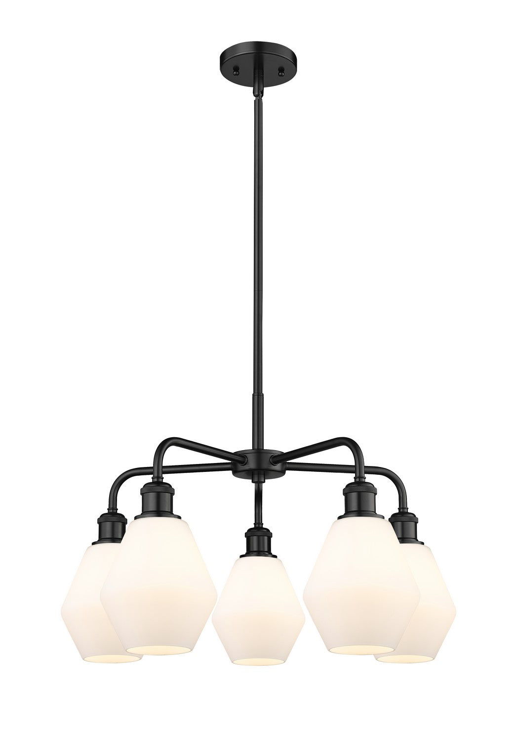 Innovations - 516-5CR-BK-G651-6 - Five Light Chandelier - Ballston - Matte Black