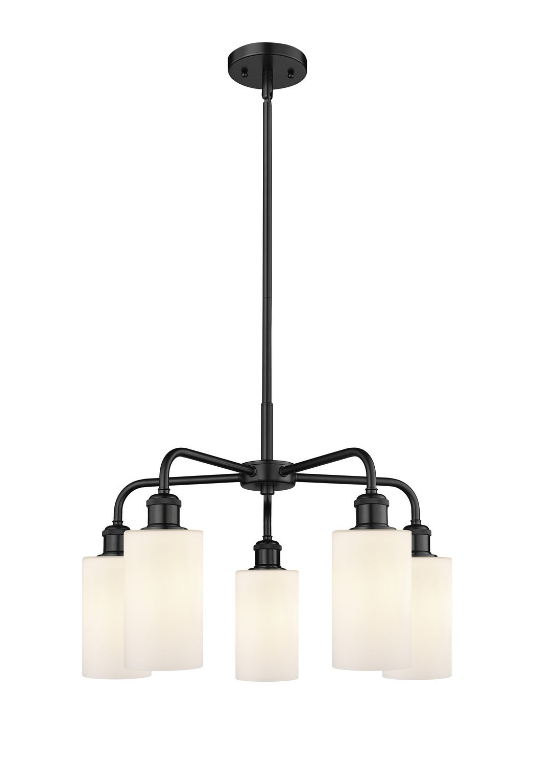 Innovations - 516-5CR-BK-G801 - Five Light Chandelier - Ballston - Matte Black