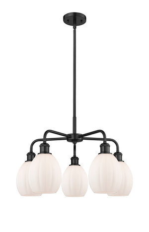 Innovations - 516-5CR-BK-G81 - Five Light Chandelier - Downtown Urban - Matte Black