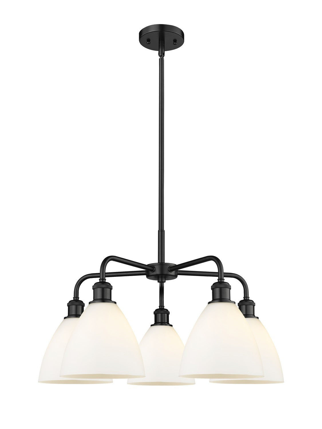 Innovations - 516-5CR-BK-GBD-751 - Five Light Chandelier - Downtown Urban - Matte Black