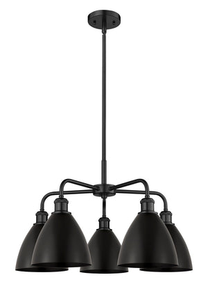 Innovations - 516-5CR-BK-MBD-75-BK - Five Light Chandelier - Downtown Urban - Matte Black