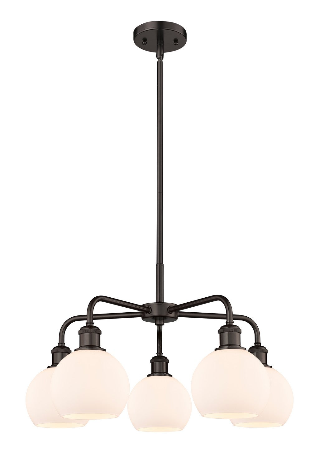 Innovations - 516-5CR-OB-G121-6 - Five Light Chandelier - Ballston - Oil Rubbed Bronze