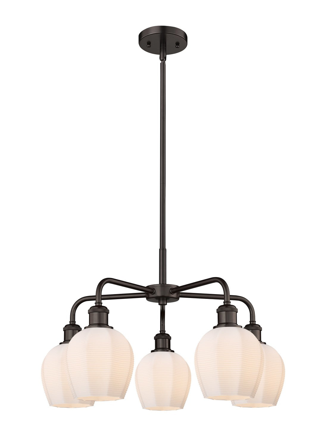 Innovations - 516-5CR-OB-G461-6 - Five Light Chandelier - Ballston - Oil Rubbed Bronze