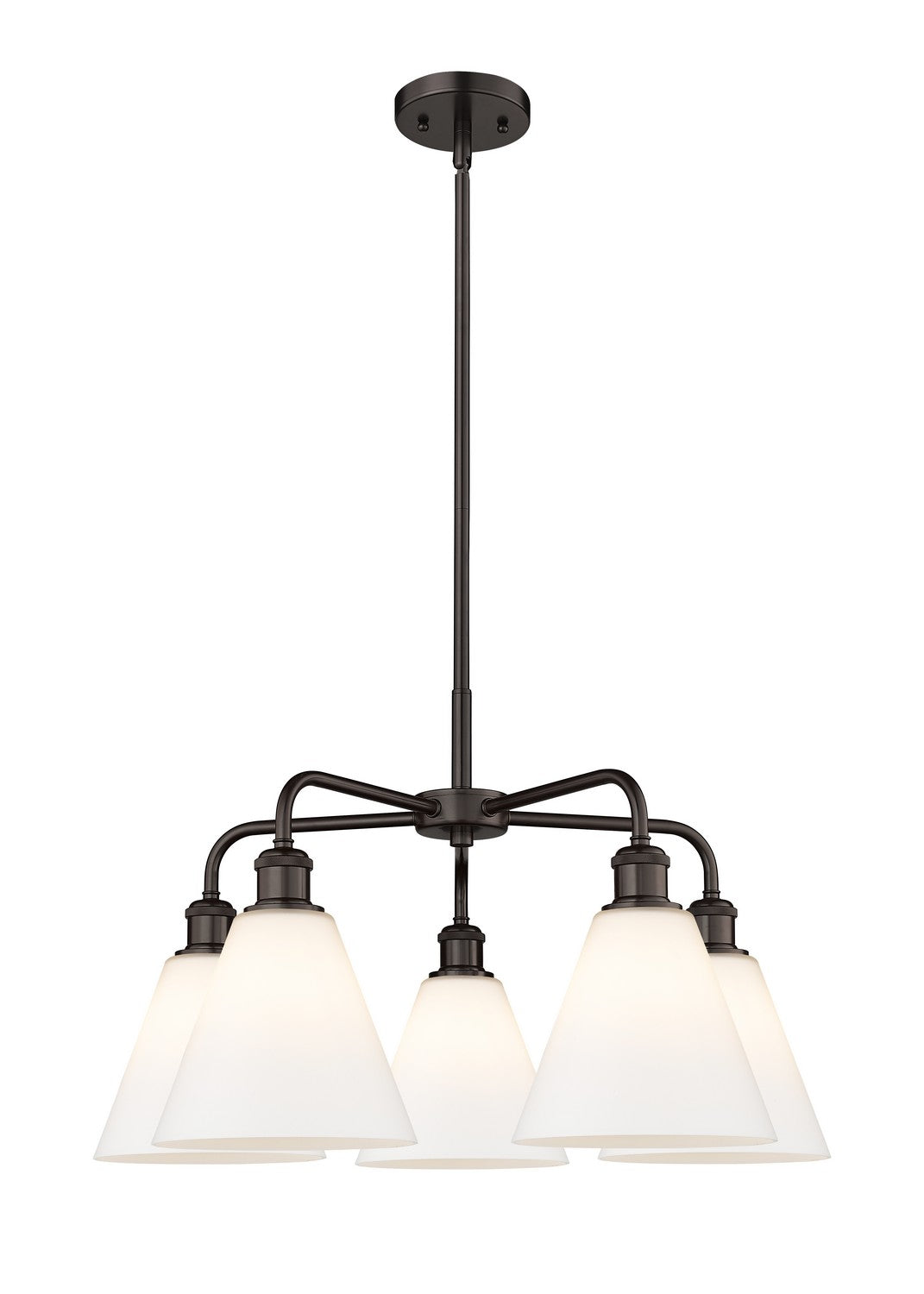 Innovations - 516-5CR-OB-GBC-81 - Five Light Chandelier - Ballston - Oil Rubbed Bronze