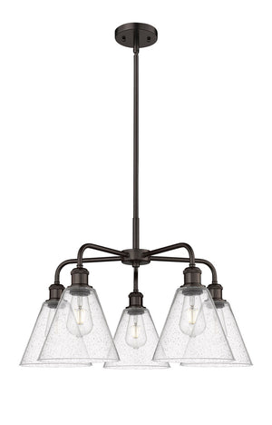 Innovations - 516-5CR-OB-GBC-84 - Five Light Chandelier - Ballston - Oil Rubbed Bronze