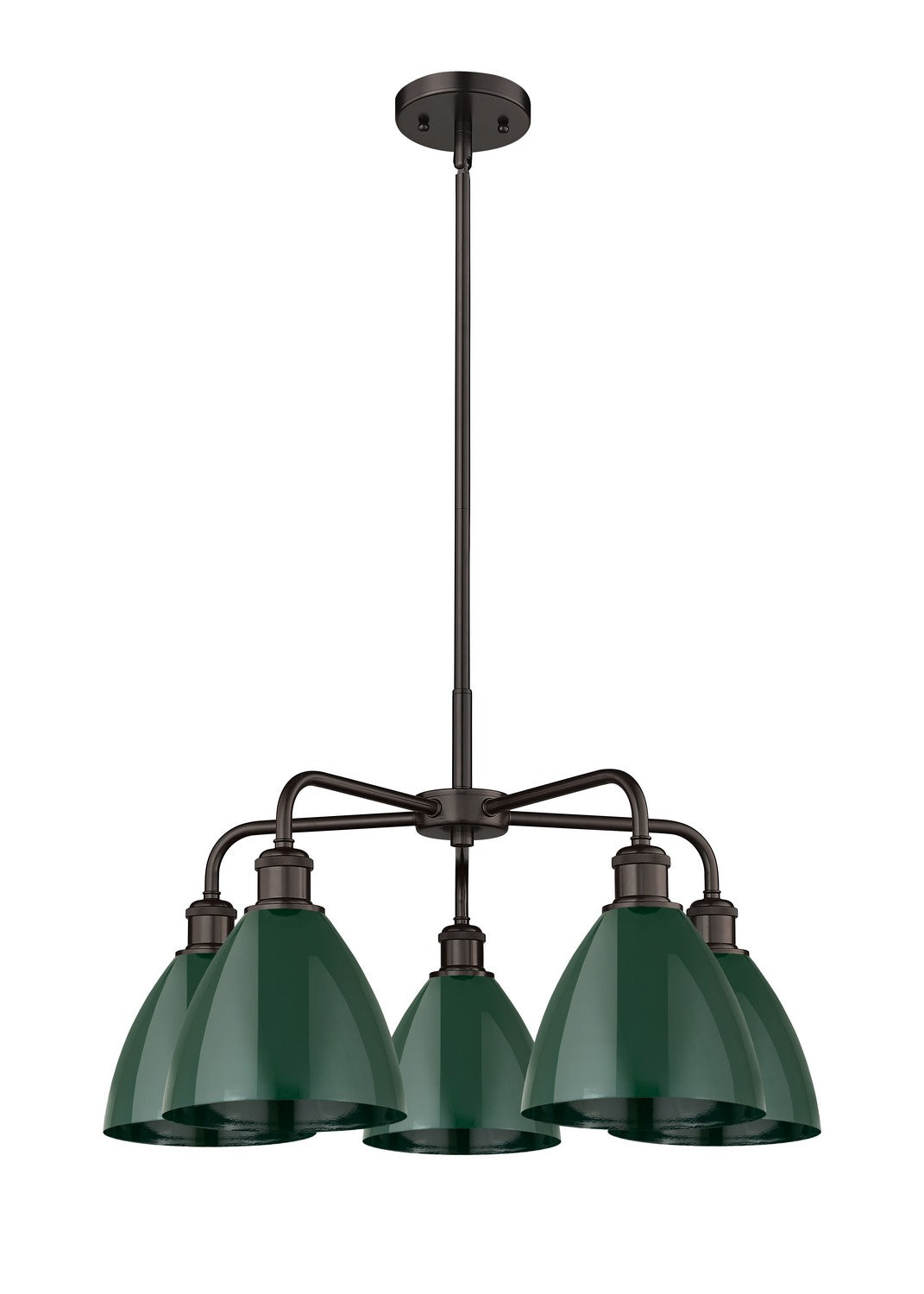 Innovations - 516-5CR-OB-MBD-75-GR - Five Light Chandelier - Ballston - Oil Rubbed Bronze