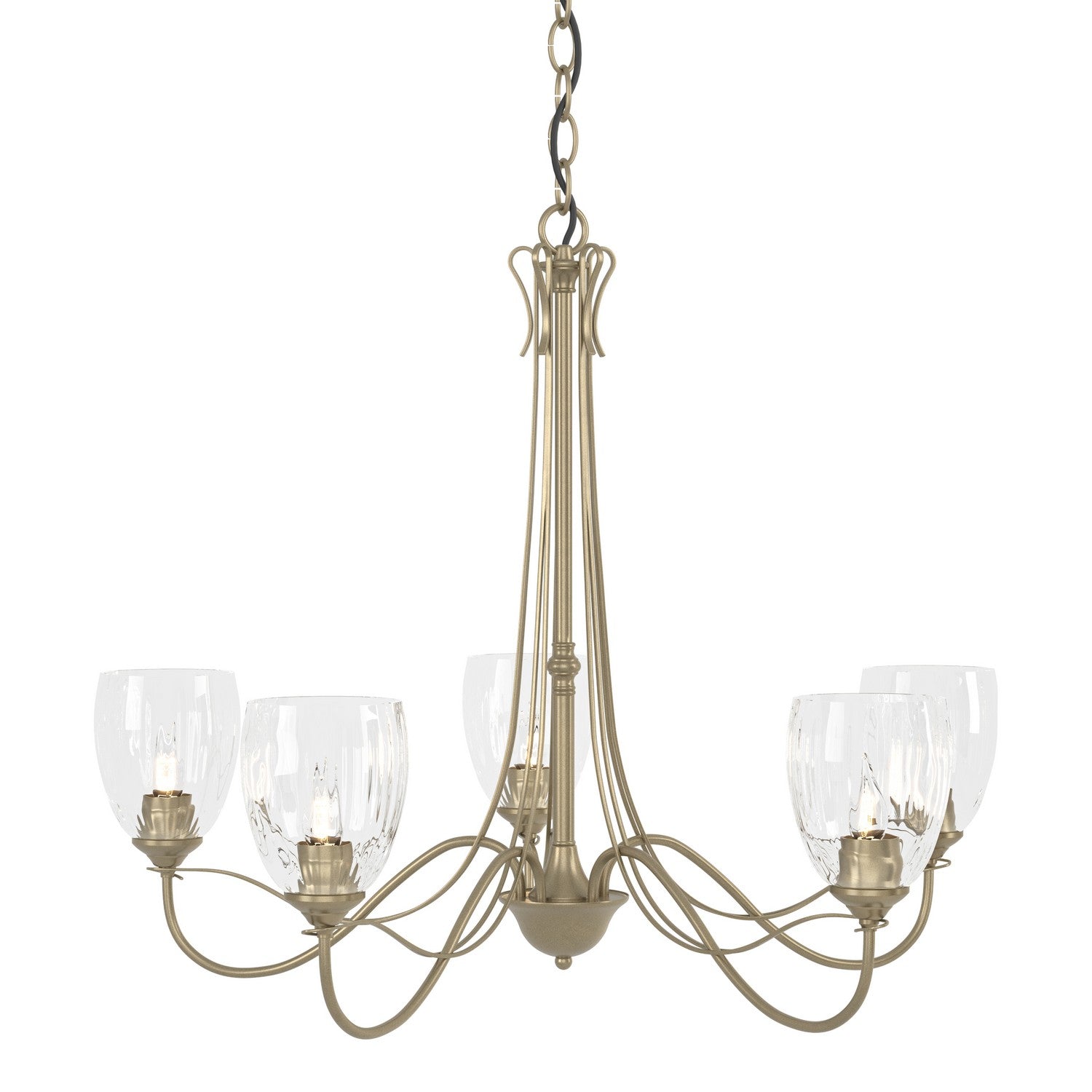 Hubbardton Forge - 103063-SKT-84-LL0083 - Five Light Chandelier - Trellis - Soft Gold