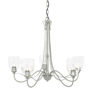 Hubbardton Forge - 103063-SKT-85-LL0083 - Five Light Chandelier - Trellis - Sterling