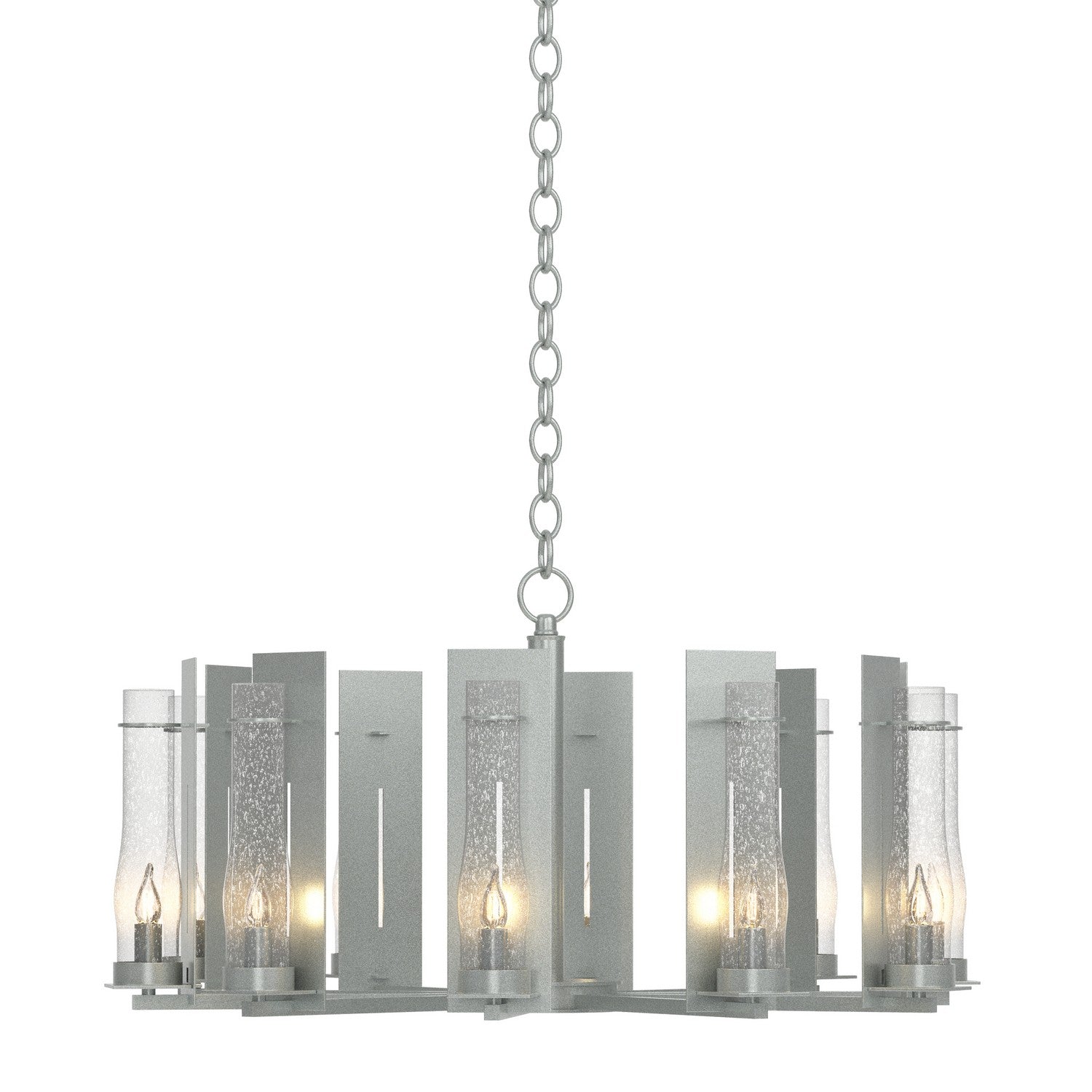 Hubbardton Forge - 103290-SKT-82-II0184 - Ten Light Chandelier - New Town - Vintage Platinum