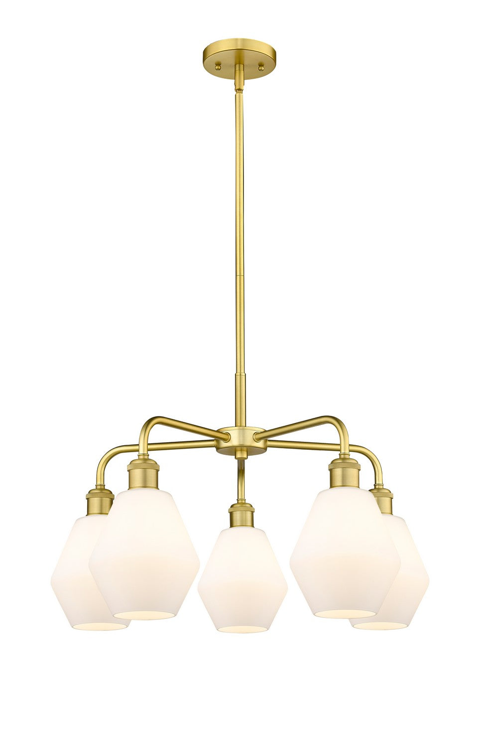 Innovations - 516-5CR-SG-G651-6 - Five Light Chandelier - Ballston - Satin Gold